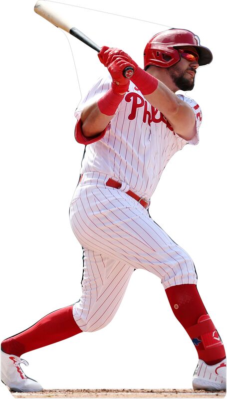 KYLE SCHWARBER PHILA PHILLIES #1 79" TALL CARDBOARD CUTOUT STANDEE - PARTY DECOR (Copy) (Copy) (Copy)