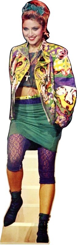 MADONNA VIRGIN TOUR -80's - 65" TALL LIFE SIZE CARDBOARD CUTOUT STANDEE - PARTY DECOR