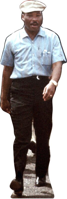 MARTIN LUTHER KING JR - MARCH -ROAD TO CIVIL RIGHTS - 68" TALL CARDBOARD CUTOUT STANDEE PARTY DECOR