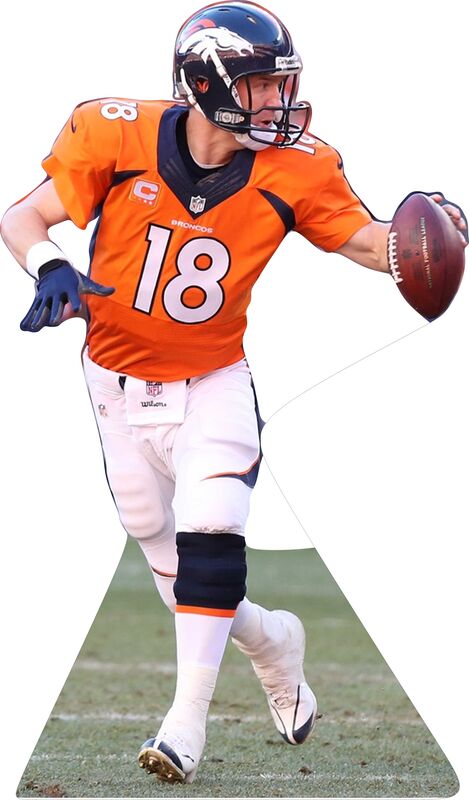PEYTON MANNING #1 BRONCO 77" TALL CARDBOARD CUTOUT STANDEE - PARTY DECOR (Copy) (Copy) (Copy) (Copy) (Copy) (Copy) (Copy) (Copy)