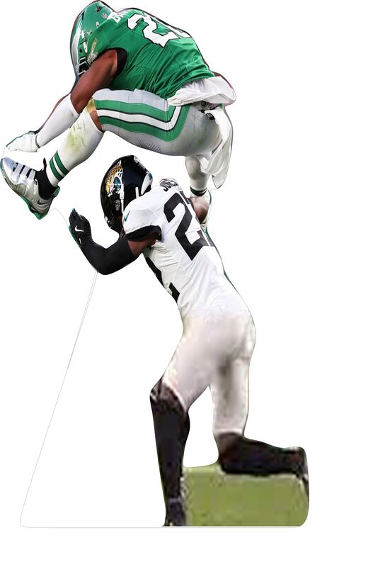 SAQUON BARKLEY HURDLE  72" TALL CARDBOARD CUTOUT STANDEE - PARTY DECOR (Copy) (Copy) (Copy)