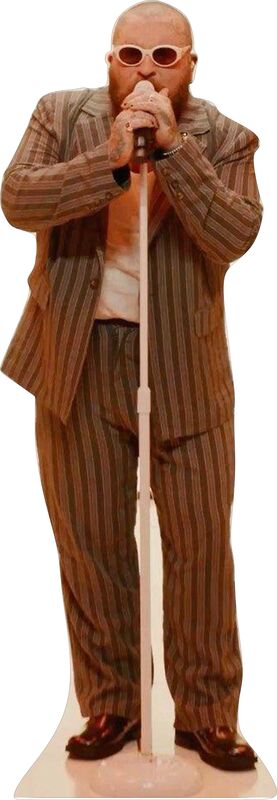 TEDDY SWIMS #2 AT MIC  75" TALL CARDBOARD CUTOUT STANDEE - PARTY DECOR