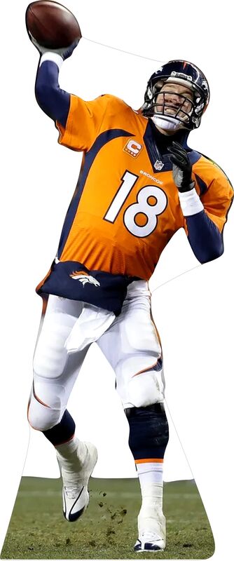 PEYTON MANNING #2 BRONCO  88" TALL CARDBOARD CUTOUT STANDEE - PARTY DECOR (Copy) (Copy) (Copy) (Copy) (Copy) (Copy) (Copy)