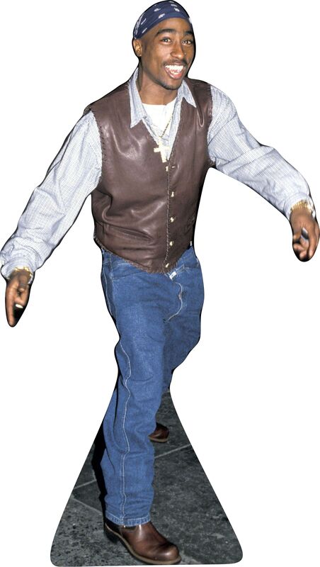 TUPAK SHAKUR -68" TALL - LIFE SIZE CARDBOARD CUTOUT STANDEE PARTY DECOR